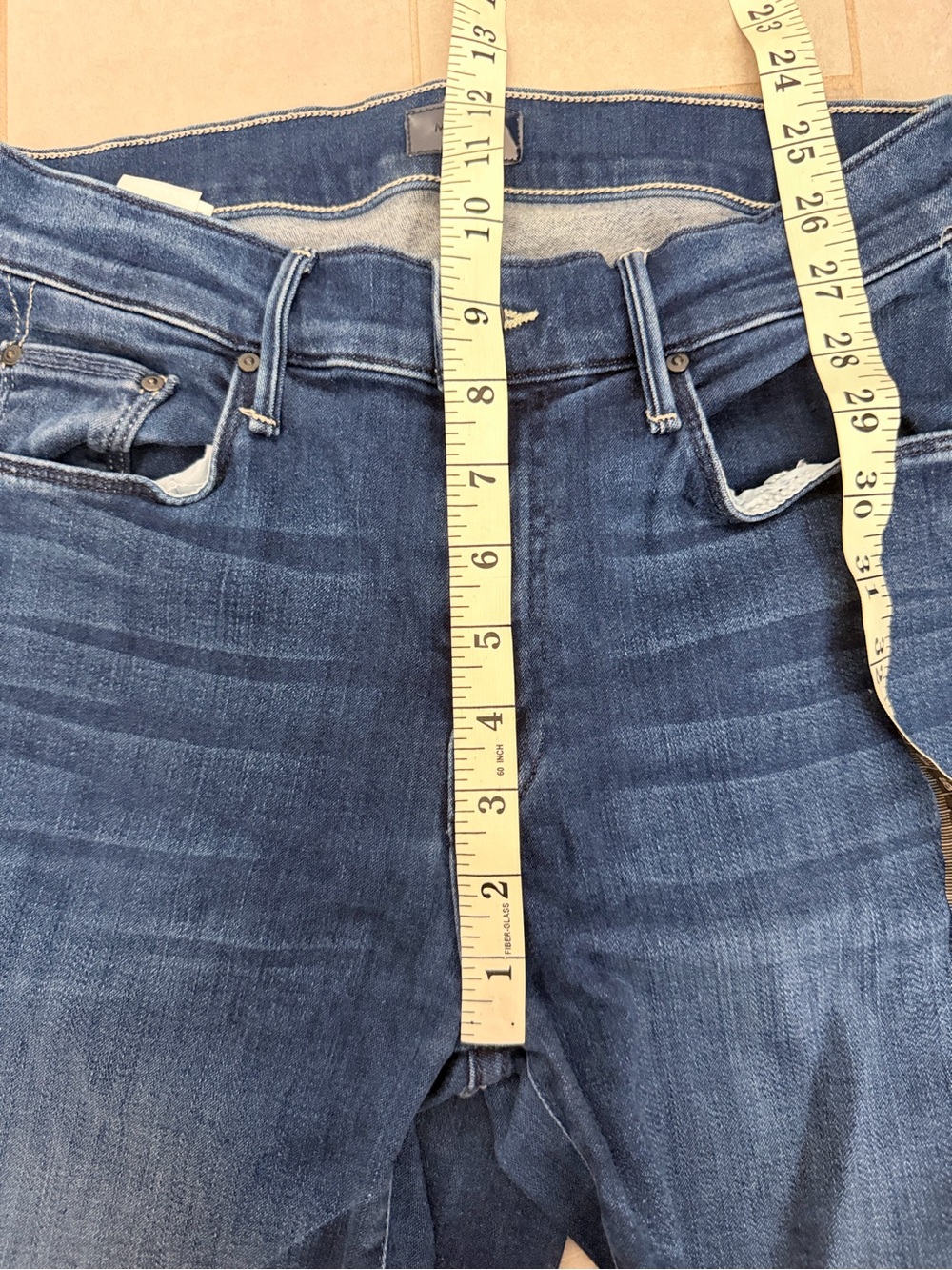 MOTHER The Weekender Fray The Road to Paradise Blue Size 27 - Picture 12 of 12